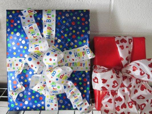 Get your Gifts Wrapped here for any occasion!