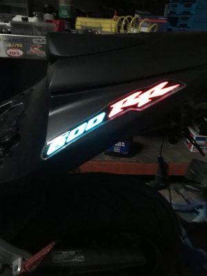 Electriglo decals , sharp ,custom accent for your bike