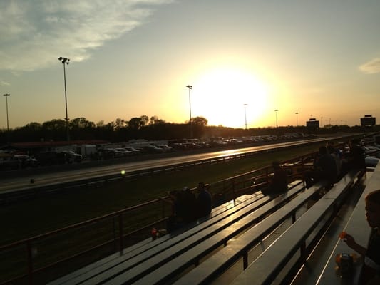 Track and pit side