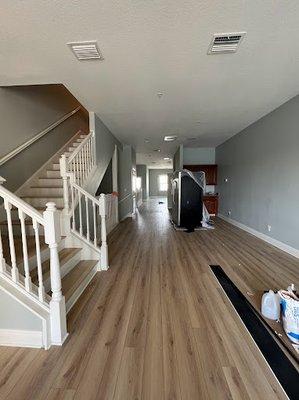 This turnout out beautiful. Simon Woodflooring installed this top quality hardwood in Tampa, FL