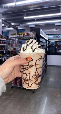 Mocha Frappe with Chocolate drizzle