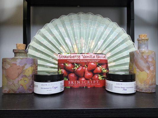 Strawberry vanilla facial for normal/combination skin in need of hydration