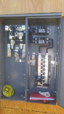 400 amp panel installation.