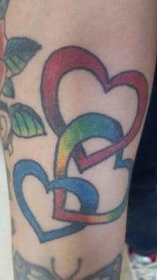 My hearts tattoo by Michael Angelo