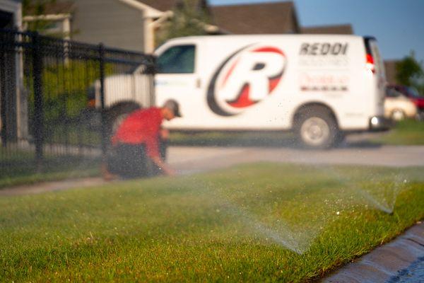 Sprinkler service in Wichita.