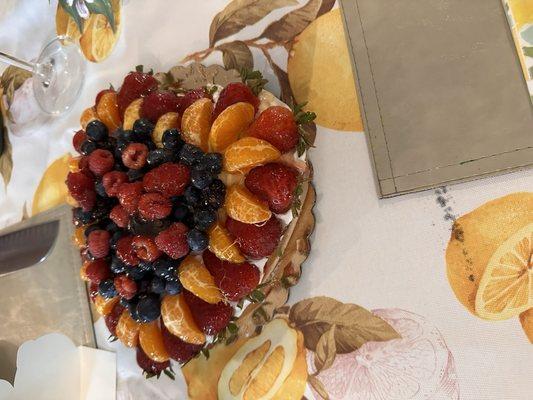 Their heart shaped fruit tart was a real hit & we usually get their black and white cookies and or the banana cream pie. Incredible bakery.