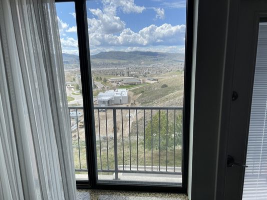 Balcony overlooking the valley