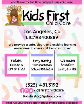 Kids First Family Childcare