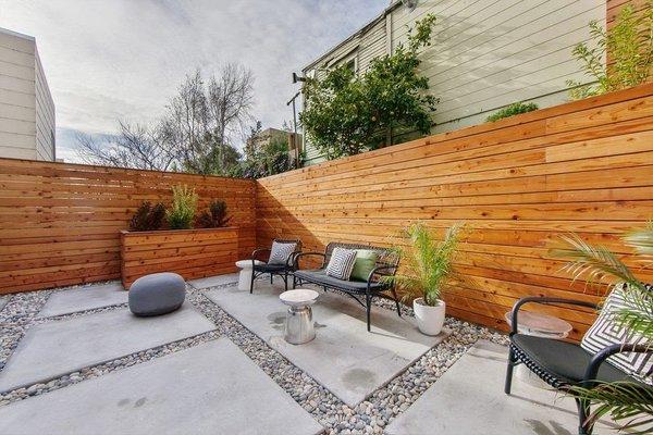 enhanced landscape with a nicely done fence