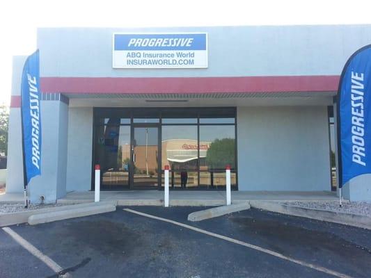 Our storefront. Come in for auto insurance and more or start policy by phone and visit us later.