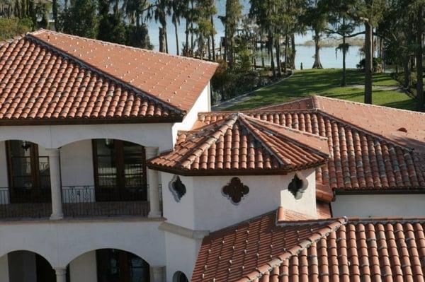 Clay tile roofing project in Orlando by Premier Roofing