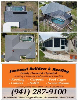 New roofs and pool enclosures