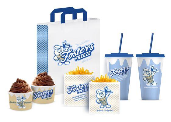 Fosters Freeze Takeaway Packaging Design