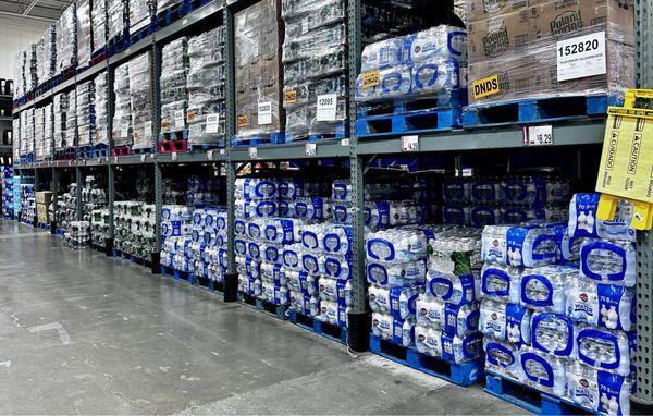 Bottled water aisle