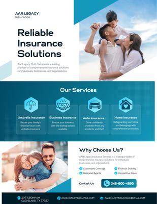 Reliable insurance solutions!