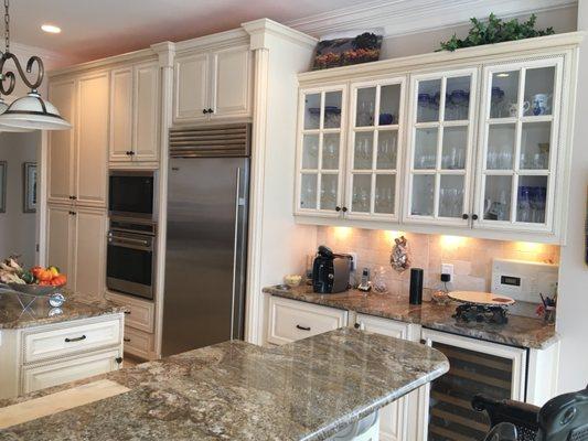 Custom Kitchen I built for a client. Fine Cabinets.