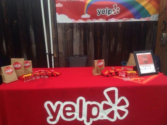 Come and say hi! Check in and get your yelp shot glass!