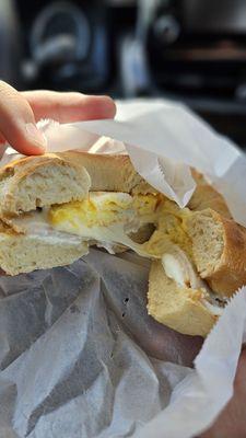 Turkey & Egg & Cheese Bagel Sandwich