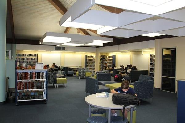 Newly renovated Student Center for students to study, collaborate, and relax.