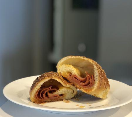 Plated at home: pepperoni kolache