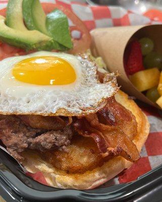 Breakfast burger