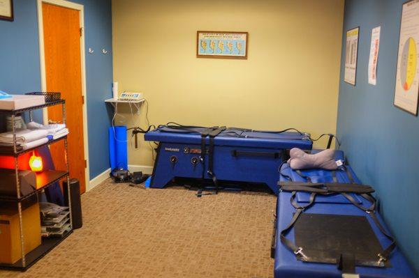 Our non-surgical-spinal decompression tables.