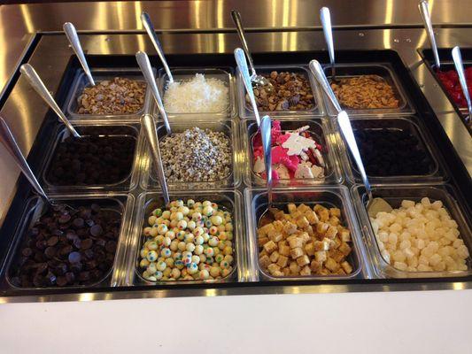 We offer over 50 toppings