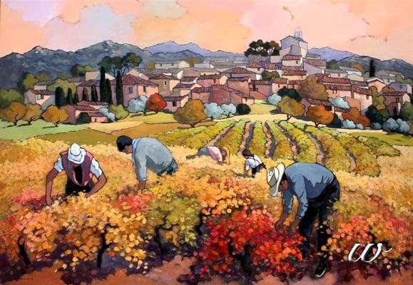 Seattle Art Gallery - R E Welch Gallery - Jordan's Dans les vignes