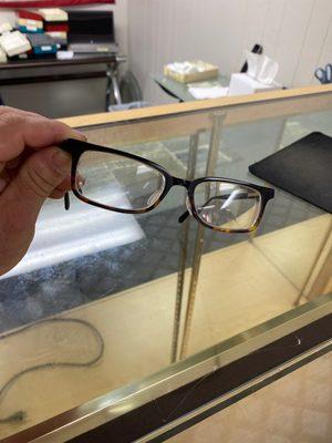 Pro repaired glasses!