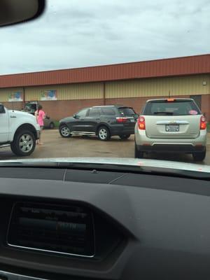 Personal car side service! No matter if it's rain, sleet or snow! I love it!