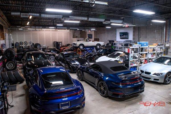 Lots of cars to get done.  Porsche, BMW, Mercedes, Ferrari, Supra, Jaguar and many more!