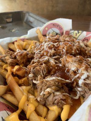 Loaded pulled pork fries - pass