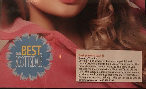 Best Waxing- So Scottsdale Magazine