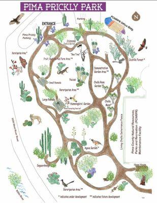 Map of Pima Prickly Park.