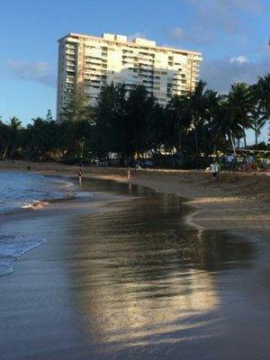 Our condo from the beach