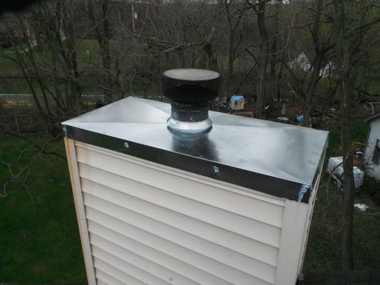 replacement chase cover for a prefabricated chimney