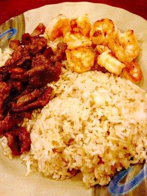 Hibachi steak and shrimp