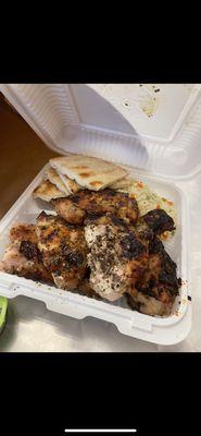 Dark meat chicken platter