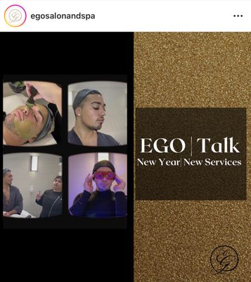 New Year, New EGO | Talk  
Explore the EGO | Spa with Gianni
Learn about our newest services, along with some of our favorites