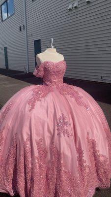 Custom Mauve Pink Quinceañera Dress