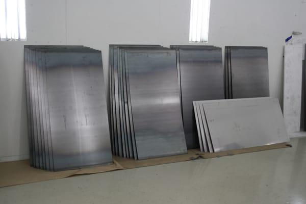 Mild Steel and Stainless Steel Sheetmetal, Just Some of the Variety of Materials We Keep in Stock