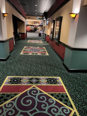 Carpet cleaning in theater