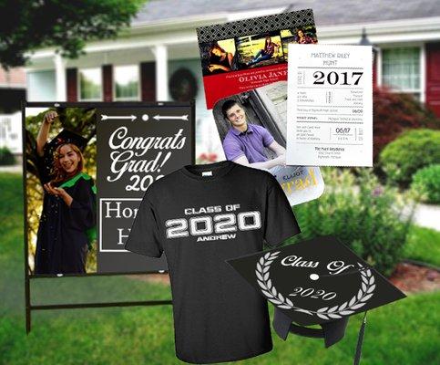 Need custom Gear for Graduation? So. Charleston MinuteMan Press is ready to print and make your graduation one of kind!