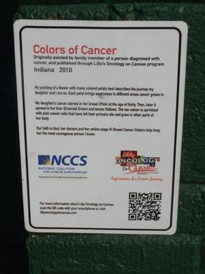 plaque for Colors of Cancer