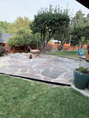 Flagstone patio