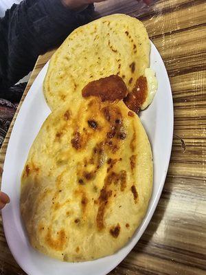 Ricas pupusas de loroco