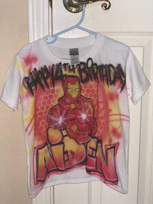 Airbrushed t-shirt