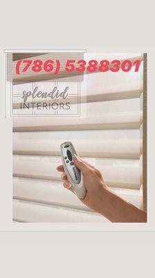 Cortinas y persianas manuales y motorizadas! Blinds, shades, Blackouts and more! Free installation! Instalacion gratis!