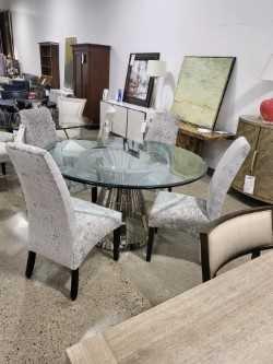 Lexington and Heckman Glass Dining Set