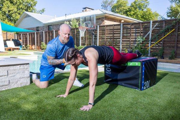 Catherine killing the planks